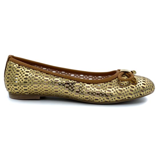 Балетки женские Renzi золотые - фото 1, 
