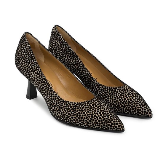 Туфли MOT CLE бежевые замшевые &quot;жираф&quot; - фото 8, MOT2720 MOT GIRAFF