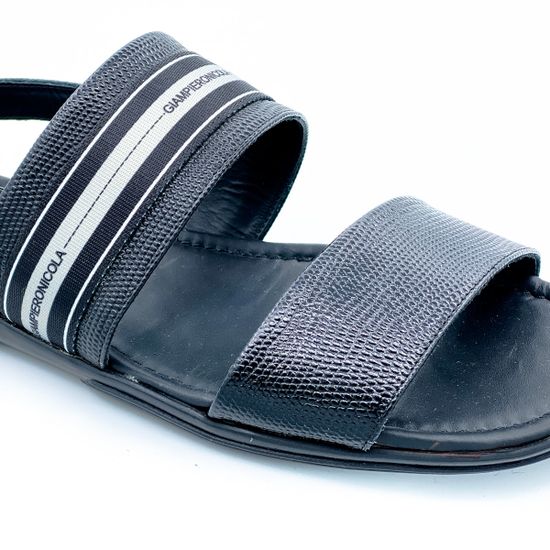 Сандалии Giampieronicola черные кожаные - фото 6, 