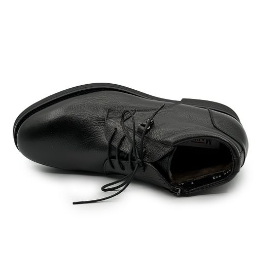 Ботинки Mario Bruni черные кожаные на меху - фото 5, 14860 MB NERO