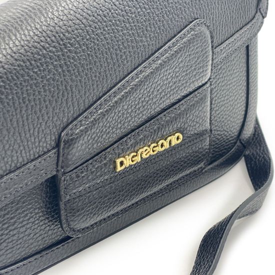 Сумка Di Gregorio кожаная черная - фото 4, 2186 DG NERO