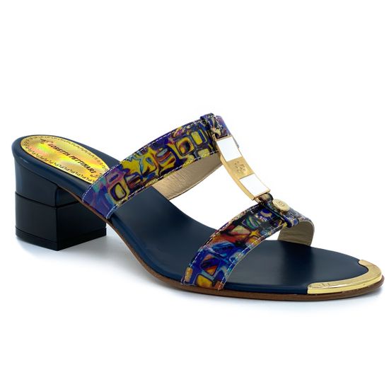 Сабо Loretta Pettinari синие - фото 2, 