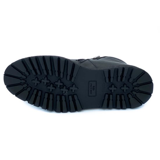 Ботинки Giampieronicola черные кожаные Байка - фото 4, 