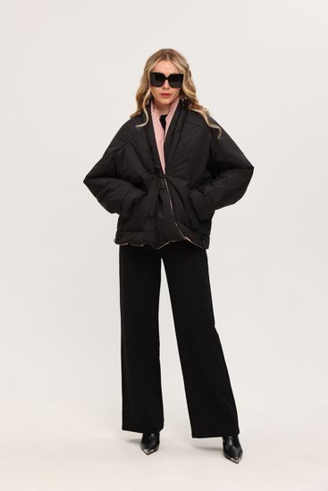 Куртка Tuffoni пудровая-черная - фото 3, 