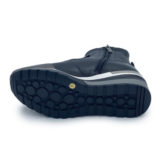 Ботинки Donna Soft черные кожаные демисезонные - фото 4, DS1621 DS