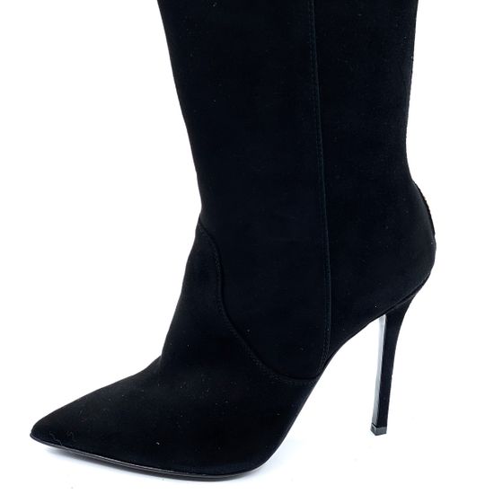 Сапоги Renzi черные замшевые демисезонные - фото 5, 