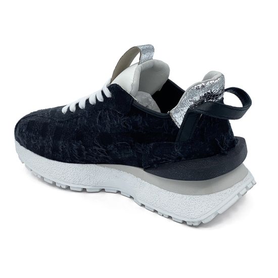 Кроссовки MIMMU черные кожа-текстиль - фото 3, F937K2 MIM NERO