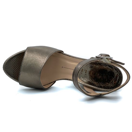 Босоножки DeiColli золотого цвета на устойчивом каблучке - фото 5, 1SHE112 DC