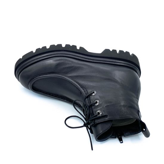 Ботинки Fru.it черные кожаные МЕХ - фото 5, 7700M FR