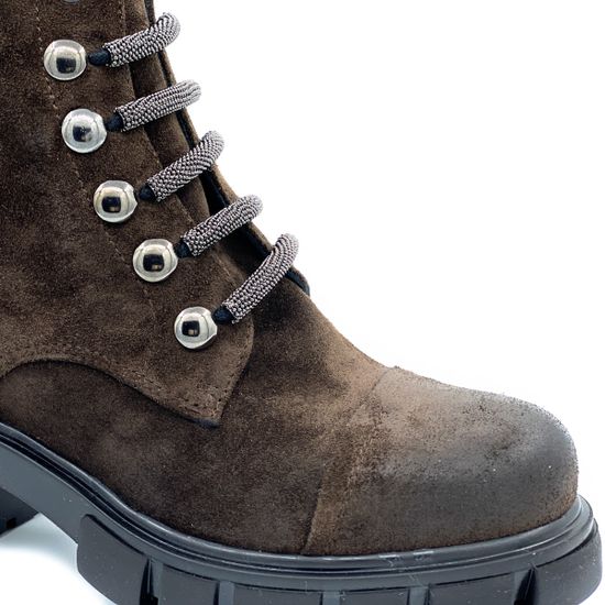 Ботинки Fru.it коричневые замшевые демисезонные - фото 5, 6415 FR MORO