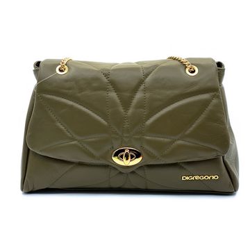 Сумка Di Gregorio зеленая кожаная - фото 1, 8847 DG OLIVA