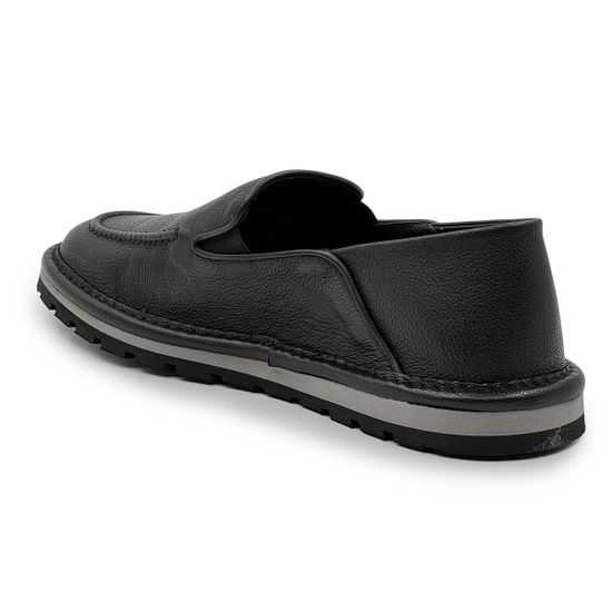 Слипоны GIAMPIERONICOLA черные кожаные - фото 3, 45402A GPN