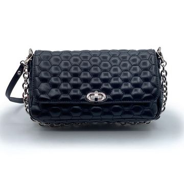 Клатч Marina Creazioni черный кожаный - фото 1, B6996 MC NERO