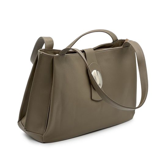 Сумка Renato Angi серая кожаная - фото 6, 3402581 RA GRIGIO