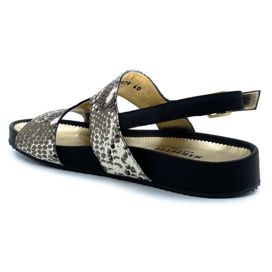 Босоножки Marzetti серые тиснение &quot;питон&quot; - фото 3, 