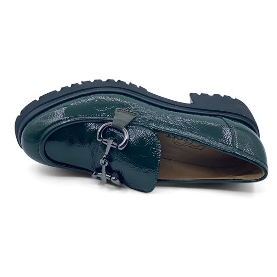 Лоферы Donna Soft зеленые наплак демисезонные - фото 5, DS1881 DS VERDE