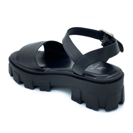 Босоножки Cover черные кожаные - фото 3, 2592-3 COV