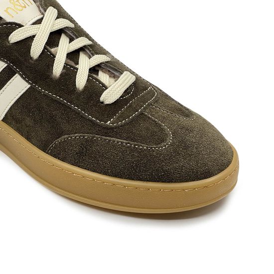 Кеды NILA&amp;NILA коричнево-зеленые замшевые на меху - фото 6, MAS120M NIL TARTU