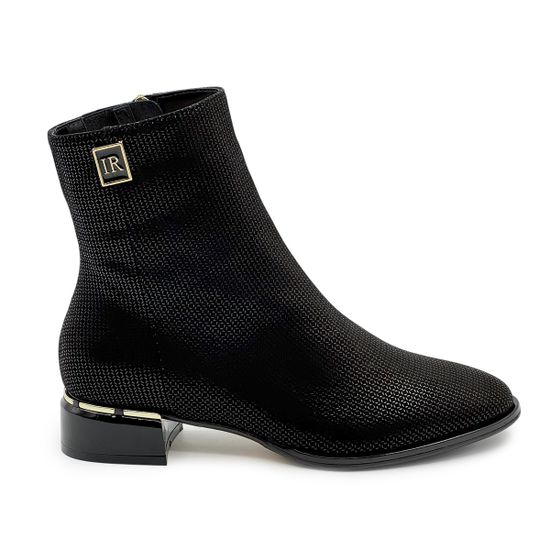 Ботильоны Ilasio Reanzoni черные замшевые на байке - фото 1, 4354 IR NERO