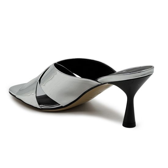 Мюли Tiffi серебристые кожаные - фото 3, J706/70L TI ARGENTO