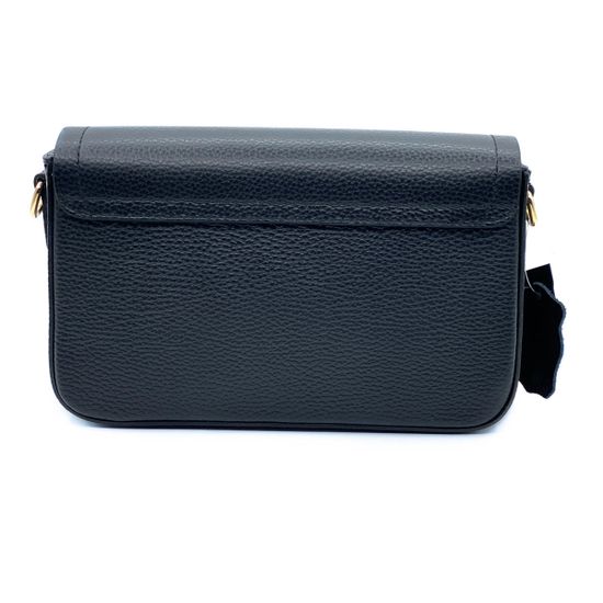 Клатч Di Gregorio черный кожаный - фото 3, 