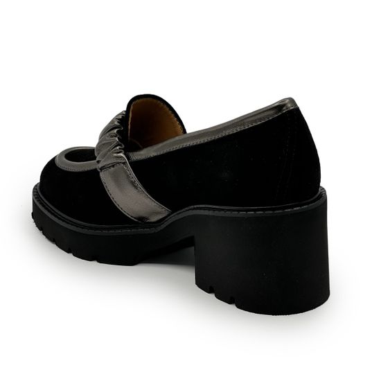 Лоферы MOT-CLE черные замшевые демисезонные - фото 3, MOT2778 MOT NERO