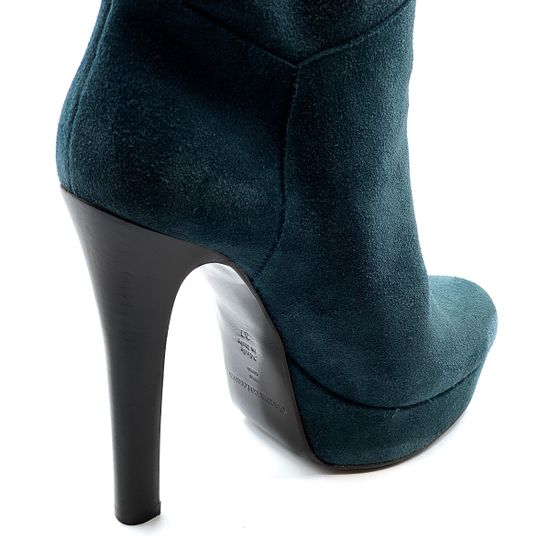 Сапоги Gianmarco Lorenzi замша синие демисезонные - фото 7, 9618 GML