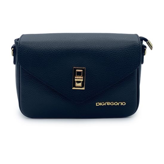 Сумка кросс-боди Di Gregorio черная кожаная - фото 1, 8889 DG NERO