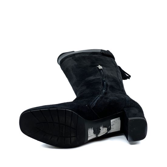 Сапоги Rejois черные замшевые демисезонные - фото 4, 