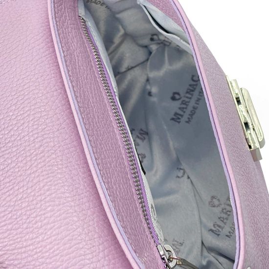 Сумочка Marina Creazioni лилового цвета кожаная - фото 5, B6227 MC LILLA