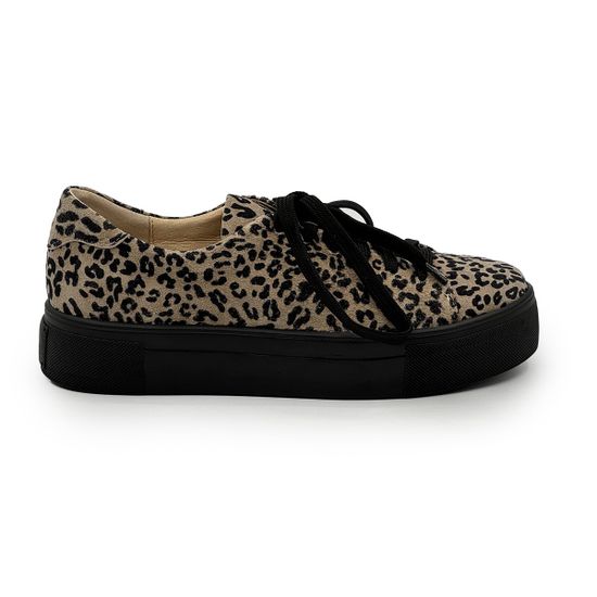 Кеды CV COVER бежевые замшевые принт &quot;леопард&quot; - фото 1, 