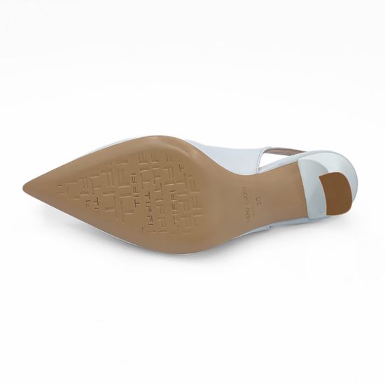 Туфли слингбэк Tiffi кожаные белые - фото 4, G502/90L TI BIANCO