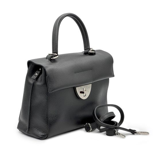 Сумка Renato Angi черная кожаная - фото 2, 3452801 RA NERO