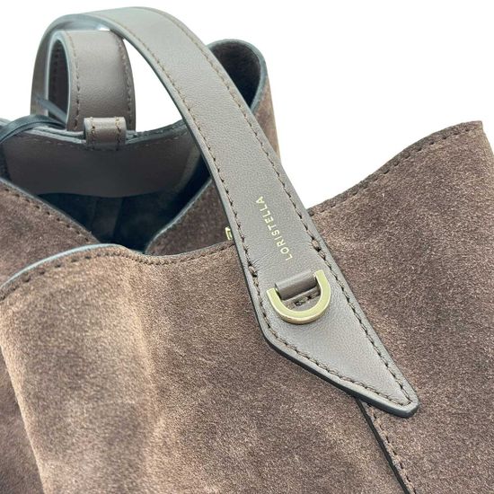 Сумка Loristella коричневая замшевая - фото 4, 2931 LS CACAO