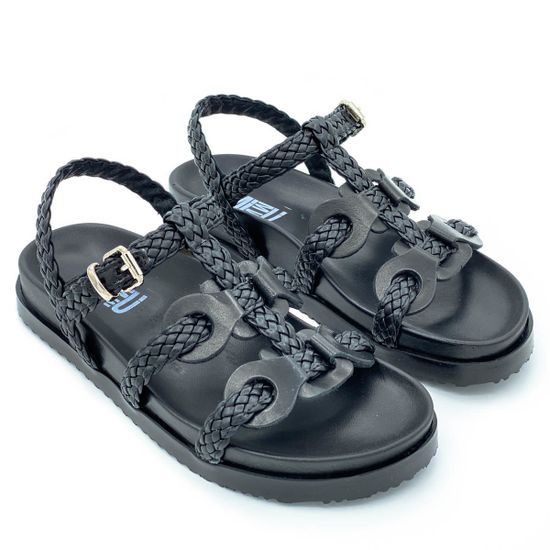 Сандалии Mimmu черные кожаные - фото 7, 