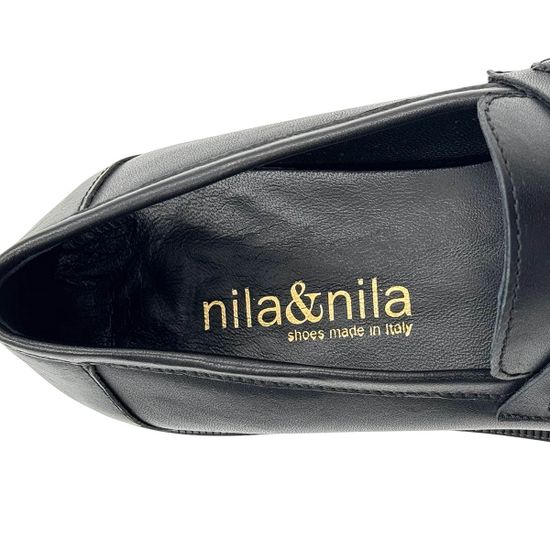 Полуботинки Nila&amp;Nila черные кожаные демисезонные - фото 7, 8087-01 NIL NERO