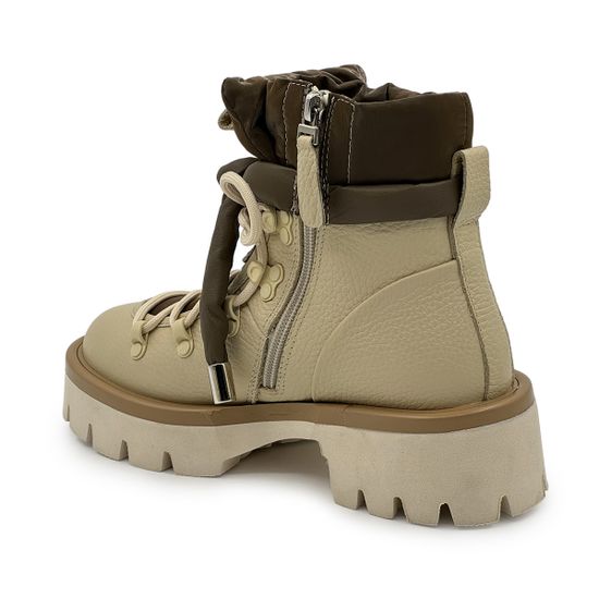 Ботинки NILA&amp;NILA бежевые кожаные на меху - фото 3, NO6476M NIL NERO