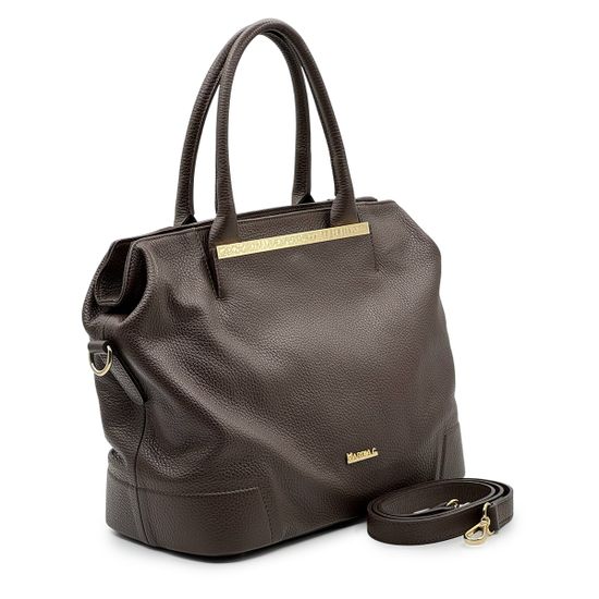Сумка Marina Creazioni коричневая кожаная - фото 2, B7358 MC MORO