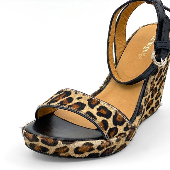 Босоножки Zamagni черно-коричневые пони - фото 6, 5260 ZAM