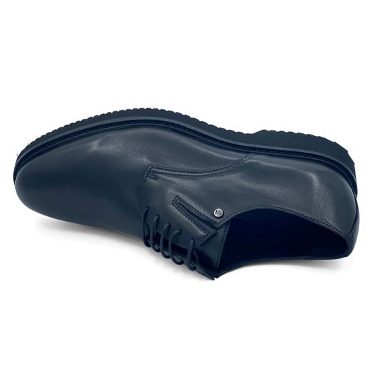 Туфли Giampieronicola черные кожаные демисезонные - фото 5, 42701A GPN