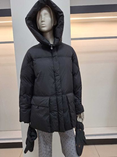 Пуховик Tuffoni черный средней длины - фото 2,