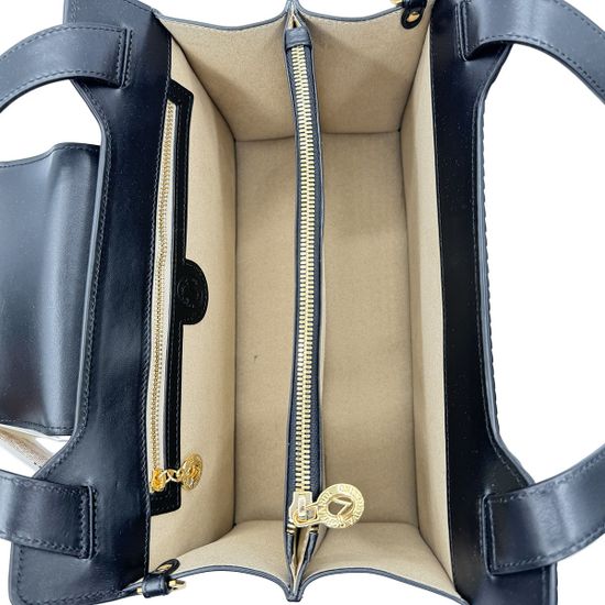 Сумка Valentino Orlandi черная кожаная - фото 5, 7330 VO NERO