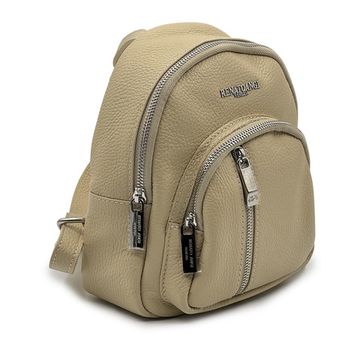 Сумка-рюкзак Renato Angi бежевая кожаная - фото 2, 3360501 RA BEIGE