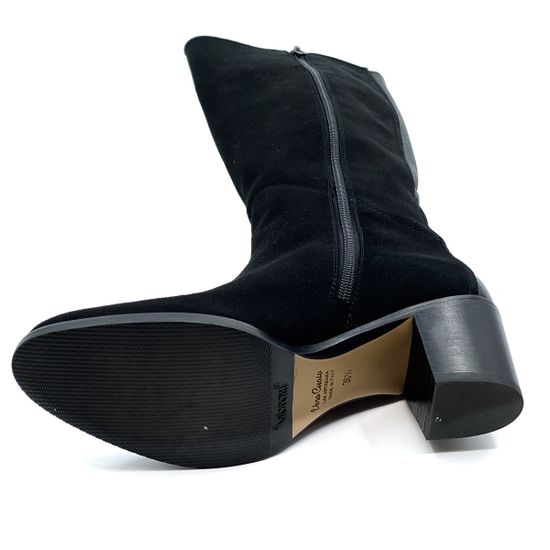 Сапоги Le Pepe черные замшевые демисезонные - фото 8, 