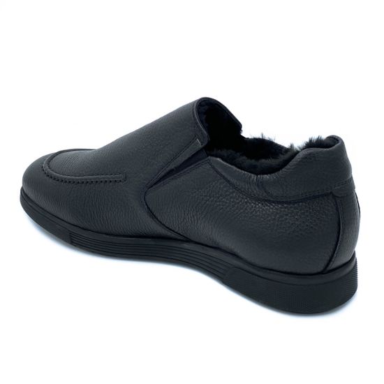 Ботинки Giampieronicola черные кожаные МЕХ - фото 3, 