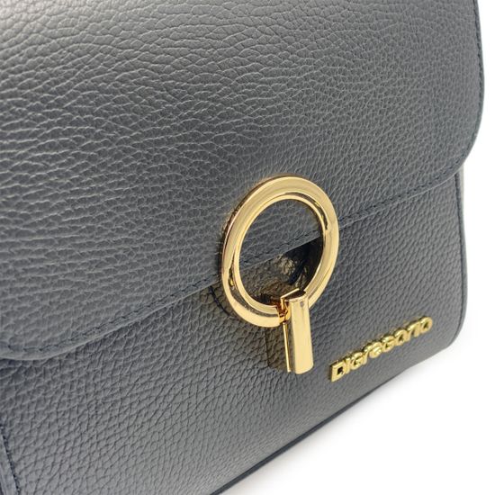 Сумка Di Gregorio черная кожаная - фото 4, 