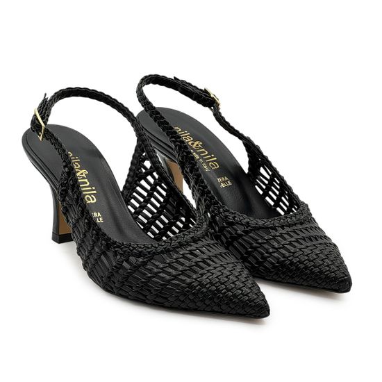 Туфли летние NILA&amp;NILA черные кожаные плетеные - фото 8, AB2164M174 NIL NERO