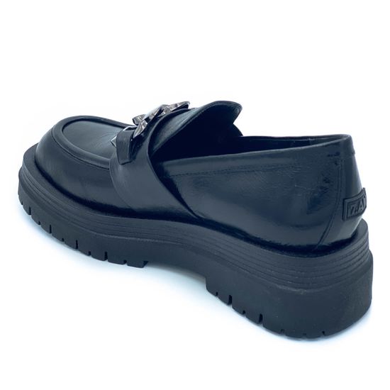 Лоферы 7AM черные кожаные - фото 3, AM21911 7AM NERO