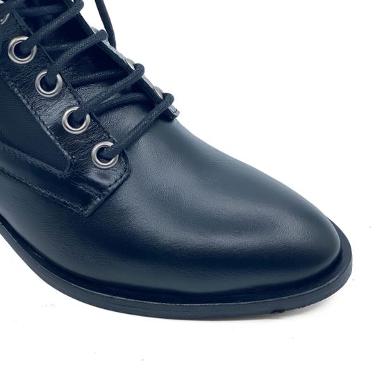 Ботинки Mimmu черные кожаные демисезонные - фото 6, F558K2 MIM NERO