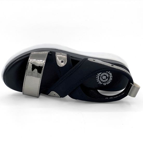 Сандалии Santini серебряно-черные - фото 5, 